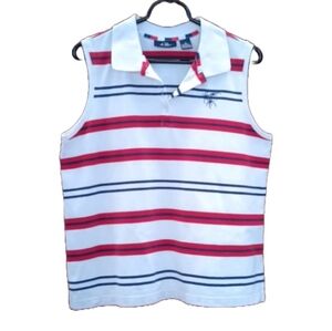 CB Casual Women's Striped Sleeveless Top | EUC | Golf Shirt